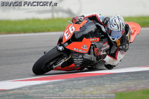 2010-05-09 Monza 0031 Ascari - Superstock 1000 - Warm Up - Matthieu Lussiana - BMW S1000 RR